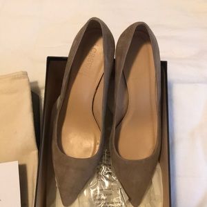J Crew Kitten Heels - Beige suede, Size 8
